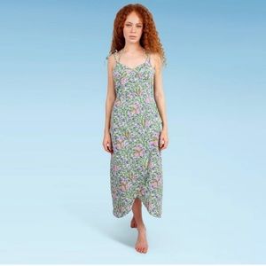 Liberty & Justice Tied Strap Slit Front Cover Up Dress